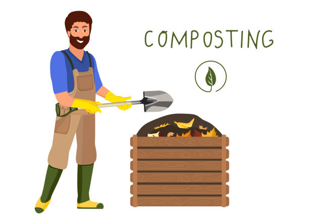Compost Man 100+ Kids Composting Stock Illustrations, Royalty-Free Vector Graphics ...