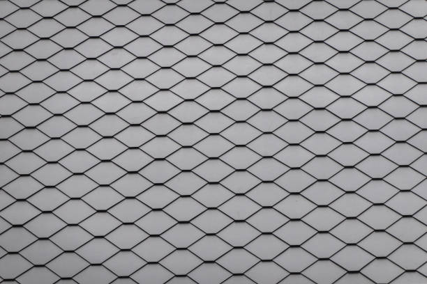 Slate roof tiles pattern background stock photo