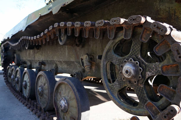 istock Destroyed infantry fighting vehicle. BMP.  Military Conflict. 1371079477