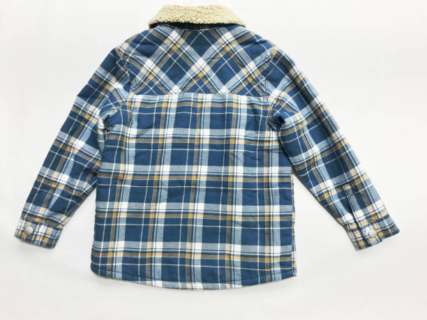 istock Yarn dyed fabric with inner brag shirts for older boys 1371080895