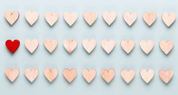 istock Happy Valentines day background. With small hearts on pastel background. 1371081187