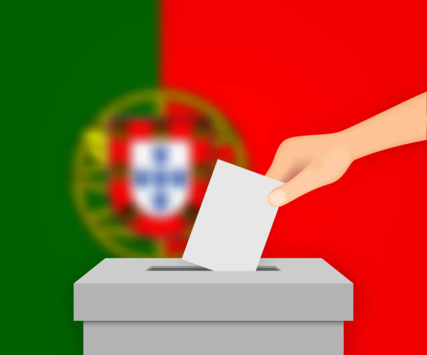 istock Portugal election banner background. Template for your design 1371091797
