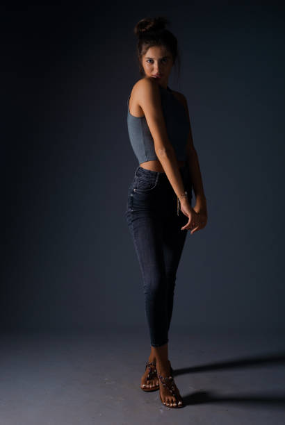 istock Trendy fashion model 1371094758