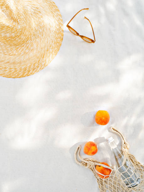 Summer vacation retro style background for bloggers