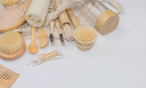 istock Accessories for personal hygiene and daily use. Life without plastic 1371104215