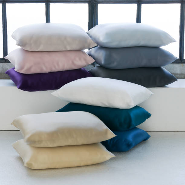 Silk Pillowcase stock photo