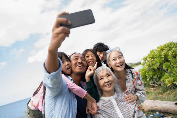 istock Family selfie moment. 1371105330