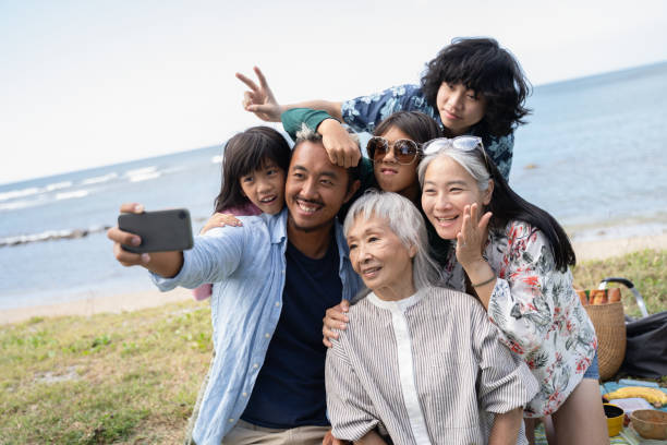 istock Family selfie moment. 1371105407