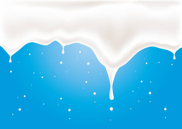 istock A splash of milk. No transparencies CMYK Vector illustration. Easy to print. Customizable, Easy to edit and change colors. 1371107375