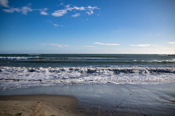 istock Waves on the Mediterranean coast in Saintes-Maries-de-la-Mer (Occitanie, France) 1371111405