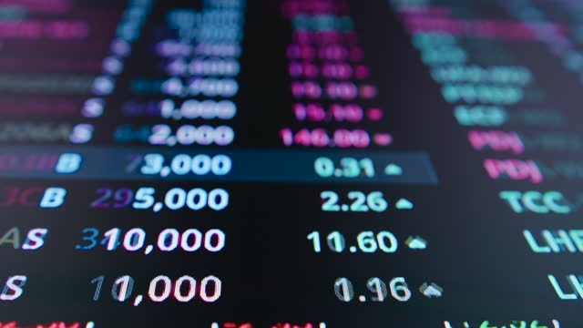 Stock Market and Exchange, Stock Market Data, Computer Graphic