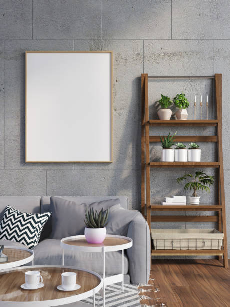 istock picture frame in living room interior 1371112050