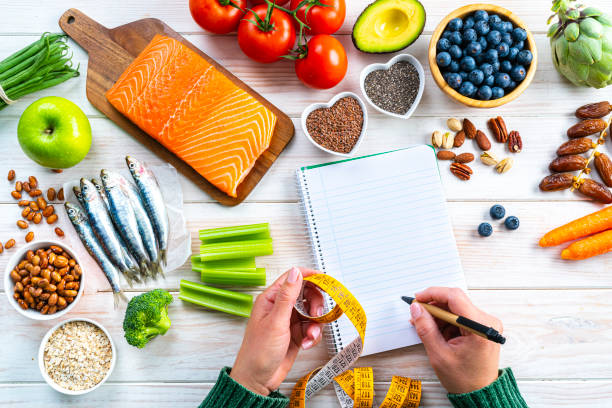 istock Planning a diet for weight control and heart care 1371123549