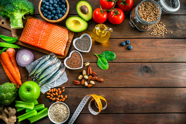 istock Healthy food rich in Omega-3 with copy space 1371124539
