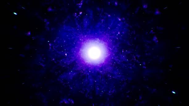 istock Glow Purple Star with Blue Energy 1371138975