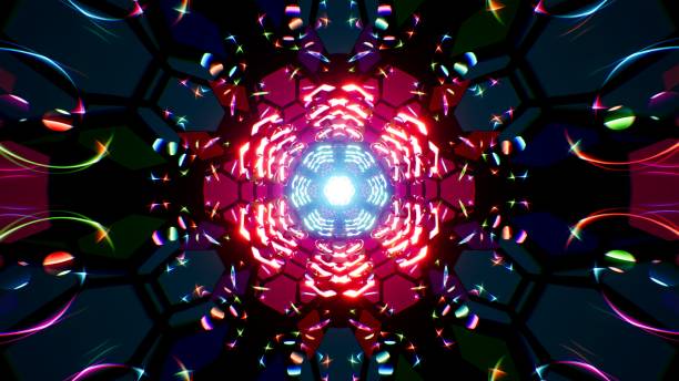istock Multi Polygon Shapes and Colorful Light Background 1371139024