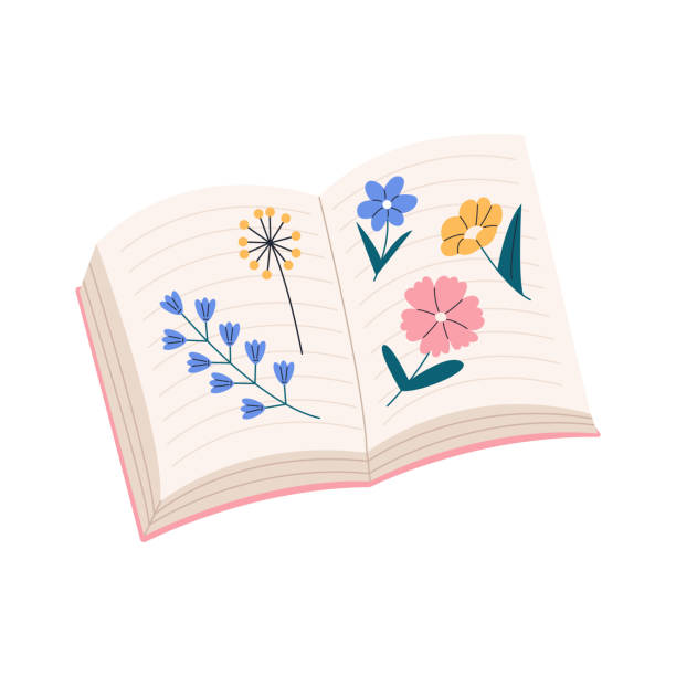 istock Flowers on the pages of a book 1371143872