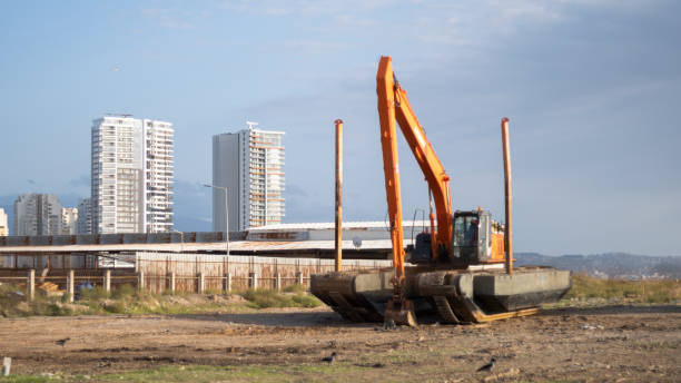 istock Excavator In The Construction Field 1371144612