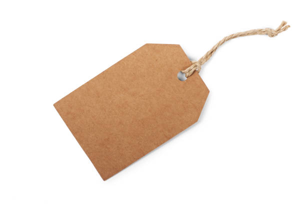 istock Brown paper label tag with rope 1371145494