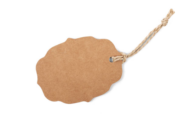 istock Brown paper label tag with rope 1371145722