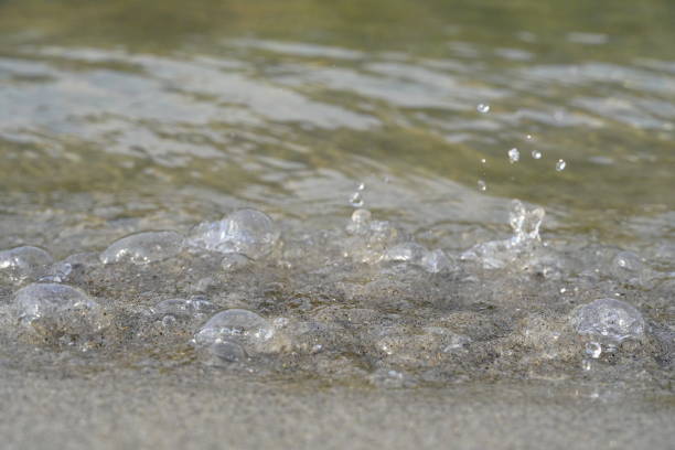 Wave of water freeze water image