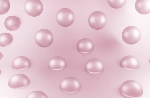 istock Beautiful abstract 3 d background with volume circles 1371153609