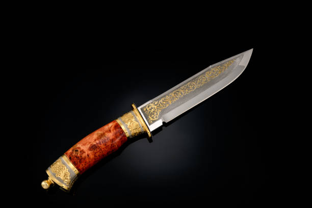 istock collectible silver dagger with scabbard on black 1371154390