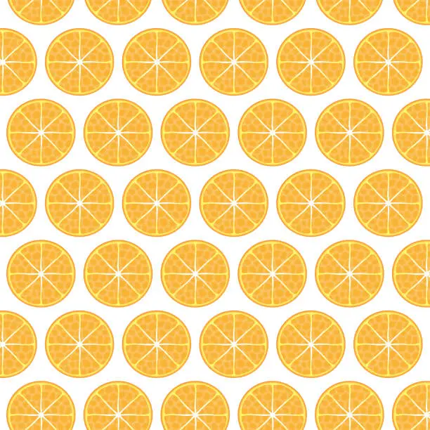 Vector illustration of Realistic orange pattern on white background