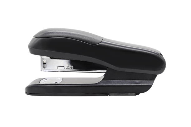 istock Office stationery stapler for papers isolated on a white background 1371155148