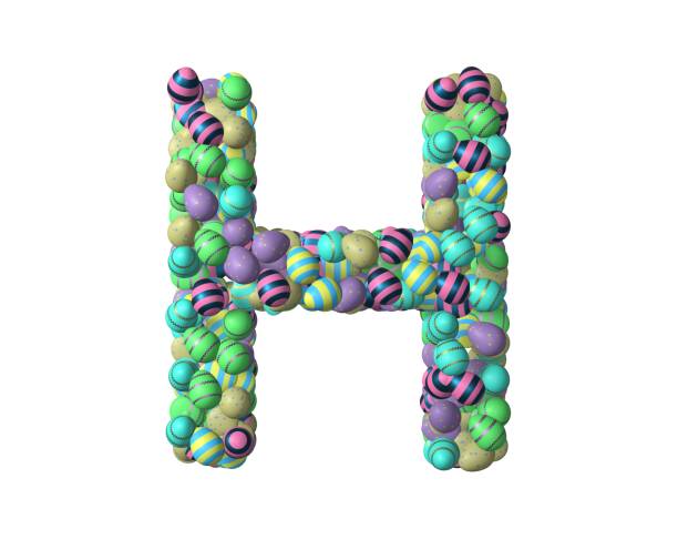 istock Easter Themed Font Letter H 1371155953