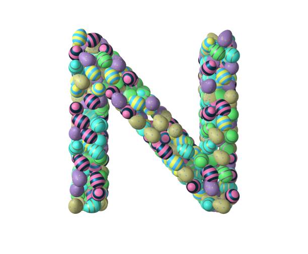 istock Easter Themed Font Letter N 1371156018