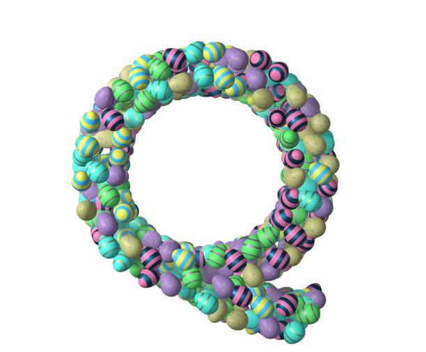 istock Easter Themed Font Letter Q 1371156053