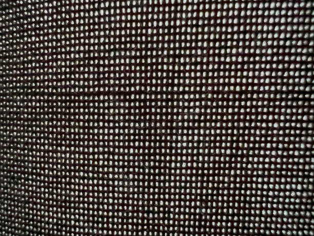 istock Close-up of fine black curtains. 1371156057