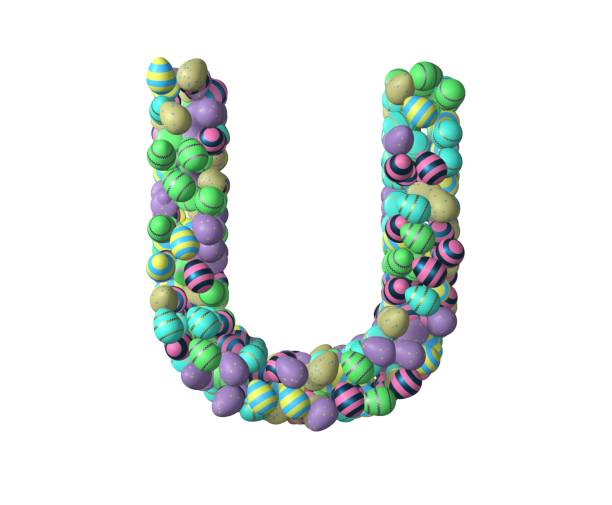 istock Easter Themed Font Letter U 1371156087