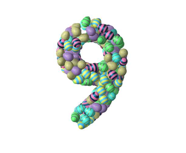 istock Easter Themed Font Number 9 1371156187