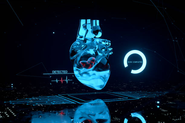 AI in Healthcare: The Future of Diagnosis and Treatment 2 heart scan with signs and information 3d
