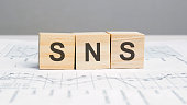 ein-holzblock-mit-den-buchstaben-sns-auf