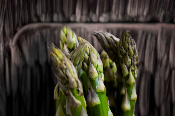 Fresh Organic Asparagus on a White Background