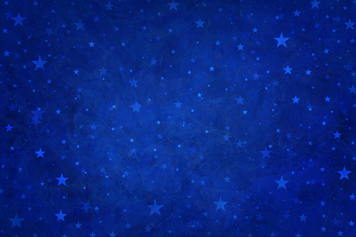 Stars on blue background, 4th of July design, veterans day or memorial day backdrop, starry night background, patriotic blue star background for July 4th