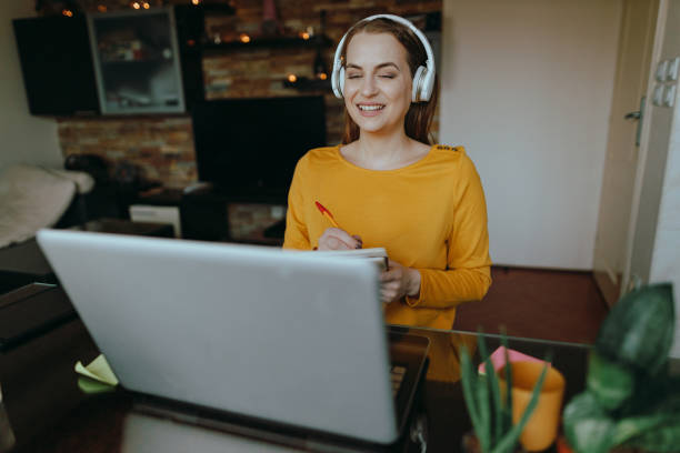 istock Woman working from home having a video call with a client 1371170746