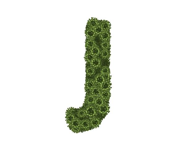 istock Virus Themed Font Letter J 1371171557