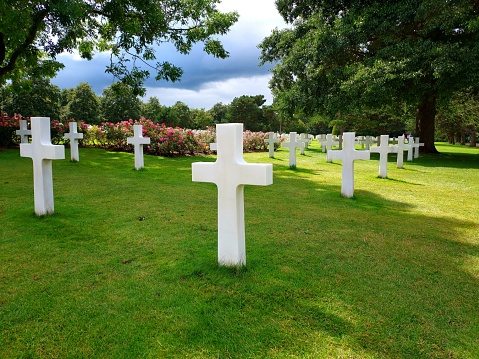 Omaha Beach, American cemetery in Colleville, Calvados, Normandy, France