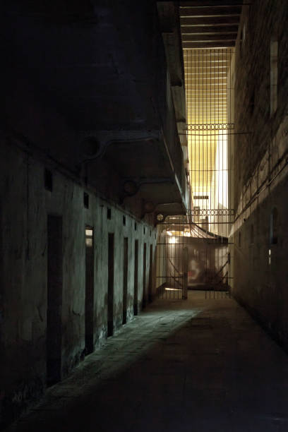 istock Dark and Haunted Abandoned Prison Cell Block 1371179456