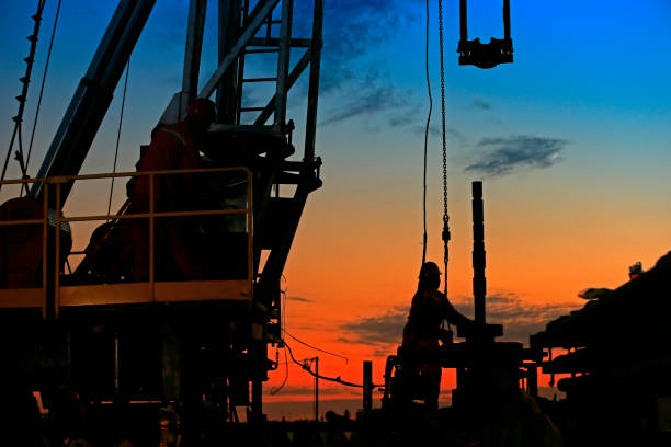 istock the oil workers are working 1371181748