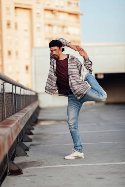 istock Young man doing some dance moves 1371184415
