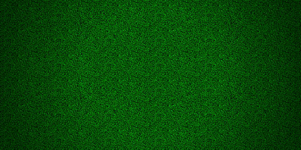 Green field with astro turf grass texture pattern Green field with astro turf grass texture seamless pattern. Carpet or lawn top view. Vector background. Baseball, soccer, football or golf game. Fake plastic or fresh natural ground for game play. grass stock illustrations