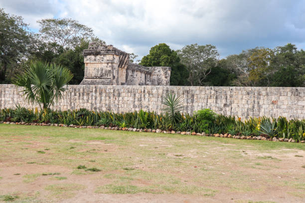 Archeological site Chichen Itza In Mexico Pyramid Kukulkan temple
