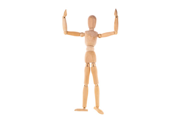 istock wooden man spread his arms isolated on white background 1371191673