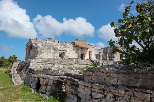 Mayan Ruins archeological heritage site in Tulum Mexico
