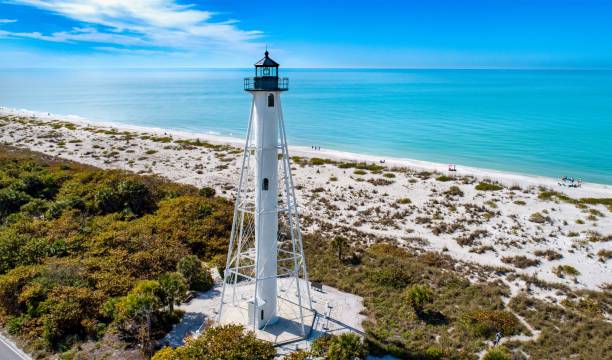 istock Boca Grande Entrance Rear Range Lighthouse Looking South 1371196436